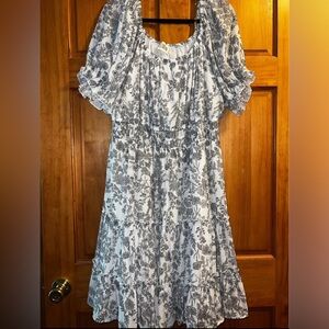 Plus Size Floral Print Dress